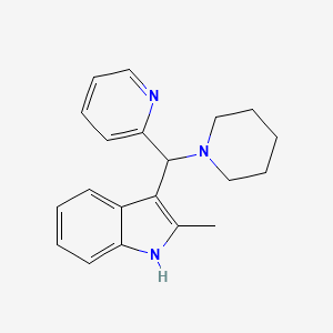 2-methyl-3-[piperidin-1-yl(pyridin-2-yl)methyl]-1H-indole