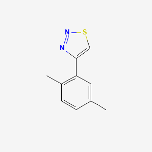 molecular formula C10H10N2S B2800341 4-(2,5-Dimethylphenyl)-1,2,3-thiadiazole CAS No. 2379977-32-7