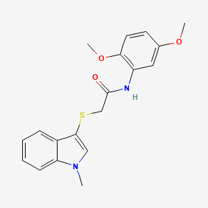 N-(2,5-dimethoxyphenyl)-2-((1-methyl-1H-indol-3-yl)thio)acetamide