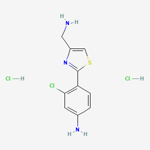 4-[4-(Aminomethyl)-1,3-thiazol-2-yl]-3-chloroaniline dihydrochloride
