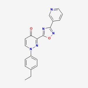 B2800486 1-(4-ethylphenyl)-3-(3-(pyridin-3-yl)-1,2,4-oxadiazol-5-yl)pyridazin-4(1H)-one CAS No. 1251603-02-7