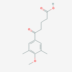 molecular formula C14H18O4 B028005 5-(3,5-Dimethyl-4-methoxyphenyl)-5-oxovaleric acid CAS No. 109025-26-5