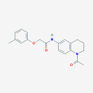 molecular formula C20H22N2O3 B2800532 N-(1-acetyl-1,2,3,4-tetrahydroquinolin-6-yl)-2-(3-methylphenoxy)acetamide CAS No. 941960-31-2