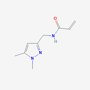 molecular formula C9H13N3O B2800547 N-[(1,5-Dimethylpyrazol-3-yl)methyl]prop-2-enamide CAS No. 2361657-69-2