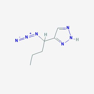 molecular formula C6H10N6 B2800561 5-(1-azidobutyl)-1H-1,2,3-triazole CAS No. 861099-32-3