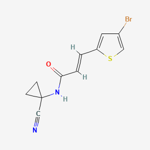 (E)-3-(4-Bromothiophen-2-yl)-N-(1-cyanocyclopropyl)prop-2-enamide