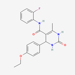 4-(4-ethoxyphenyl)-N-(2-fluorophenyl)-6-methyl-2-oxo-1,2,3,4-tetrahydropyrimidine-5-carboxamide