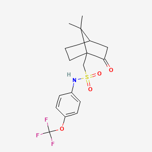 1-{7,7-dimethyl-2-oxobicyclo[2.2.1]heptan-1-yl}-N-[4-(trifluoromethoxy)phenyl]methanesulfonamide