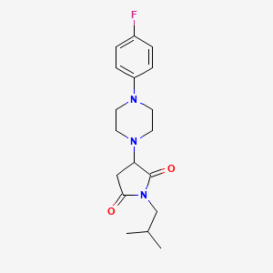3-(4-(4-Fluorophenyl)piperazin-1-yl)-1-isobutylpyrrolidine-2,5-dione