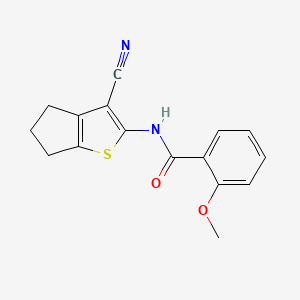 N-(3-cyano-5,6-dihydro-4H-cyclopenta[b]thiophen-2-yl)-2-methoxybenzamide