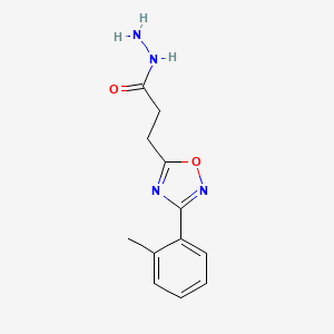 3-[3-(2-Methylphenyl)-1,2,4-oxadiazol-5-yl]propanehydrazide