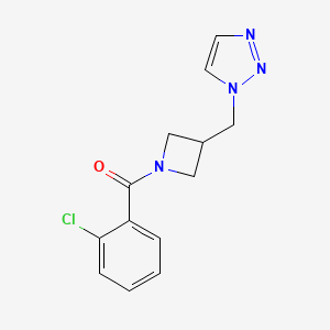 (2-Chlorophenyl)-[3-(triazol-1-ylmethyl)azetidin-1-yl]methanone
