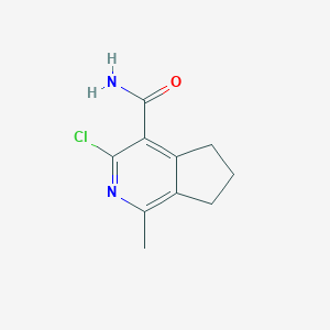 3-Chloro-1-methyl-6,7-dihydro-5H-cyclopenta[c]pyridine-4-carboxamide