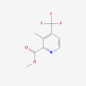 molecular formula C9H8F3NO2 B2800659 Methyl 3-methyl-4-(trifluoromethyl)pyridine-2-carboxylate CAS No. 1448777-26-1