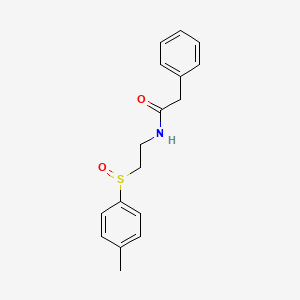 N-(2-((4-Methylphenyl)sulfinyl)ethyl)-2-phenylacetamide