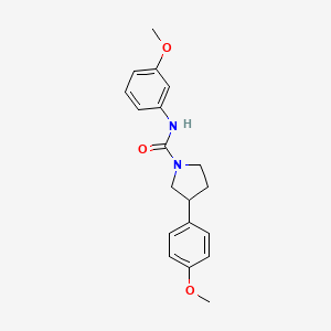 N-(3-methoxyphenyl)-3-(4-methoxyphenyl)pyrrolidine-1-carboxamide