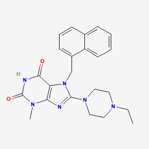 8-(4-Ethylpiperazin-1-yl)-3-methyl-7-(naphthalen-1-ylmethyl)purine-2,6-dione