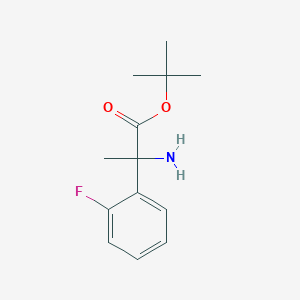 Tert-butyl 2-amino-2-(2-fluorophenyl)propanoate