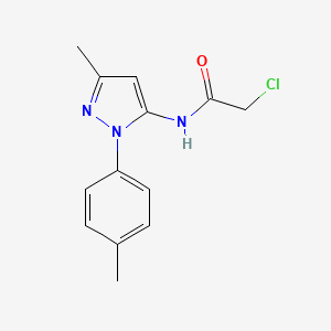 2-chloro-N-[3-methyl-1-(4-methylphenyl)-1H-pyrazol-5-yl]acetamide