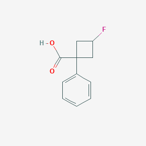 (1r,3r)-3-Fluoro-1-phenylcyclobutane-1-carboxylic acid