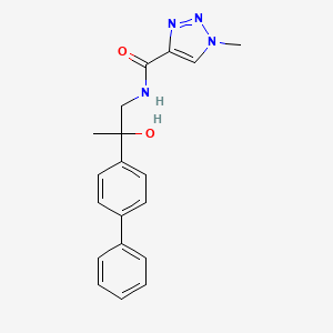 N-(2-([1,1'-biphenyl]-4-yl)-2-hydroxypropyl)-1-methyl-1H-1,2,3-triazole-4-carboxamide