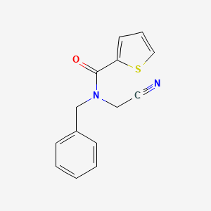 molecular formula C14H12N2OS B2800721 N-benzyl-N-(cyanomethyl)thiophene-2-carboxamide CAS No. 1252164-67-2