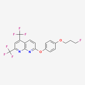7-[4-(3-Fluoropropoxy)phenoxy]-2,4-bis(trifluoromethyl)-1,8-naphthyridine