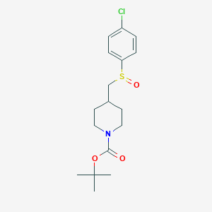 tert-Butyl 4-(((4-chlorophenyl)sulfinyl)methyl)piperidine-1-carboxylate
