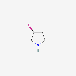 molecular formula C4H8FN B2800787 (R)-3-Fluoropyrrolidine CAS No. 116574-74-4; 136725-55-8; 679431-51-7