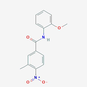 molecular formula C15H14N2O4 B2800788 N-(2-methoxyphenyl)-3-methyl-4-nitrobenzamide CAS No. 247080-09-7