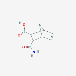 molecular formula C9H11NO3 B2800792 3-Carbamoyl-bicyclo[2.2.1]hept-5-ene-2-carboxylic acid CAS No. 1212356-34-7