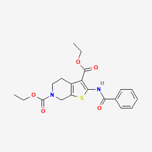 B2800796 diethyl 2-benzamido-4,5-dihydrothieno[2,3-c]pyridine-3,6(7H)-dicarboxylate CAS No. 328540-77-8