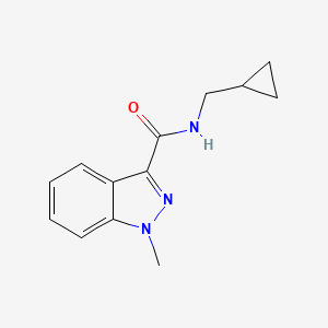molecular formula C13H15N3O B2800798 N-(cyclopropylmethyl)-1-methyl-1H-indazole-3-carboxamide CAS No. 1428352-17-3