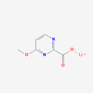 molecular formula C6H5LiN2O3 B2800802 Lithium;4-methoxypyrimidine-2-carboxylate CAS No. 2503205-23-8