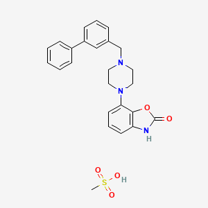 molecular formula C25H27N3O5S B2800861 Bifeprunox mesylate CAS No. 1118-68-9; 350992-13-1