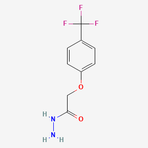 molecular formula C9H9F3N2O2 B2800869 2-[4-(Trifluoromethyl)phenoxy]acetohydrazide CAS No. 860649-71-4