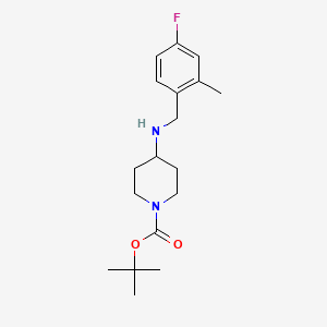 molecular formula C18H27FN2O2 B2800914 tert-Butyl 4-(4-fluoro-2-methylbenzylamino)piperidine-1-carboxylate CAS No. 1349715-60-1