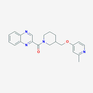 B2800937 [3-[(2-Methylpyridin-4-yl)oxymethyl]piperidin-1-yl]-quinoxalin-2-ylmethanone CAS No. 2379974-96-4