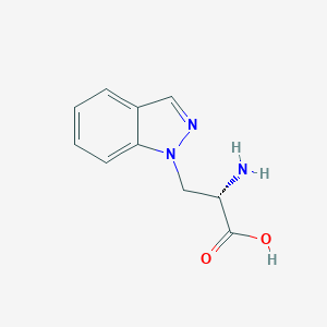 molecular formula C10H11N3O2 B028010 beta-1-Indazolealanine CAS No. 102293-15-2