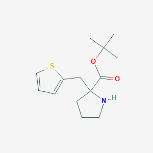B2801020 Tert-butyl 2-(thiophen-2-ylmethyl)pyrrolidine-2-carboxylate CAS No. 2248279-30-1