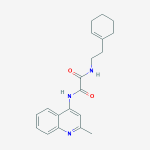 molecular formula C20H23N3O2 B2801025 N'-[2-(cyclohex-1-en-1-yl)ethyl]-N-(2-methylquinolin-4-yl)ethanediamide CAS No. 941895-07-4