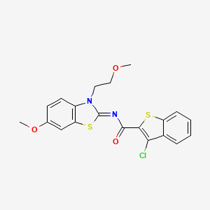 (Z)-3-chloro-N-(6-methoxy-3-(2-methoxyethyl)benzo[d]thiazol-2(3H)-ylidene)benzo[b]thiophene-2-carboxamide