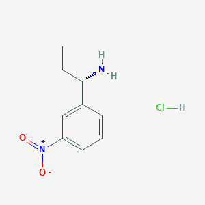 molecular formula C9H13ClN2O2 B2801038 (1S)-1-(3-nitrophenyl)propan-1-amine Hydrochloride CAS No. 873893-97-1