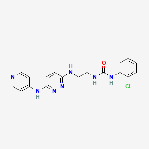 1-(2-Chlorophenyl)-3-(2-((6-(pyridin-4-ylamino)pyridazin-3-yl)amino)ethyl)urea