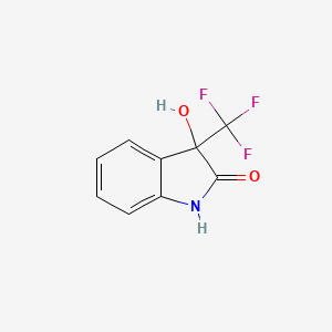molecular formula C9H6F3NO2 B2801054 3-Hydroxy-3-(trifluoromethyl)indolin-2-one CAS No. 98294-08-7