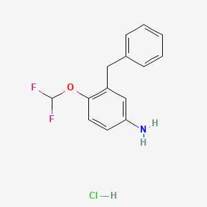 3-Benzyl-4-(difluoromethoxy)aniline hydrochloride
