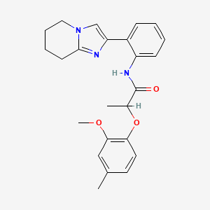 2-(2-methoxy-4-methylphenoxy)-N-(2-(5,6,7,8-tetrahydroimidazo[1,2-a]pyridin-2-yl)phenyl)propanamide