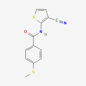 N-(3-cyanothiophen-2-yl)-4-methylsulfanylbenzamide