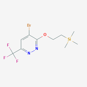 2-[4-Bromo-6-(trifluoromethyl)pyridazin-3-yl]oxyethyl-trimethylsilane