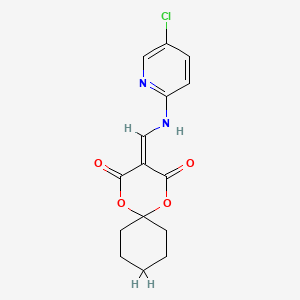 3-(((5-Chloropyridin-2-yl)amino)methylene)-1,5-dioxaspiro[5.5]undecane-2,4-dione